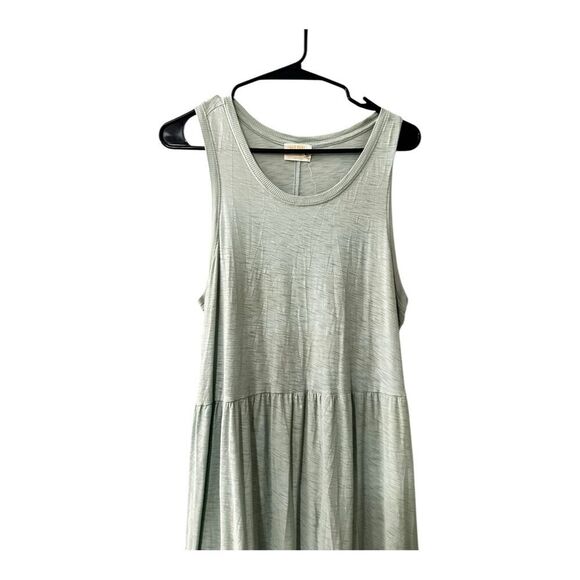 Nation‎ LTD Melissa Tiered Tank Cotton Dress Light Blue Maxi Dress Large - Picture 6 of 12